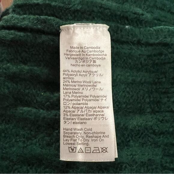 J. Crew Green Cable Knit Cardigan - Picture 4 of 5